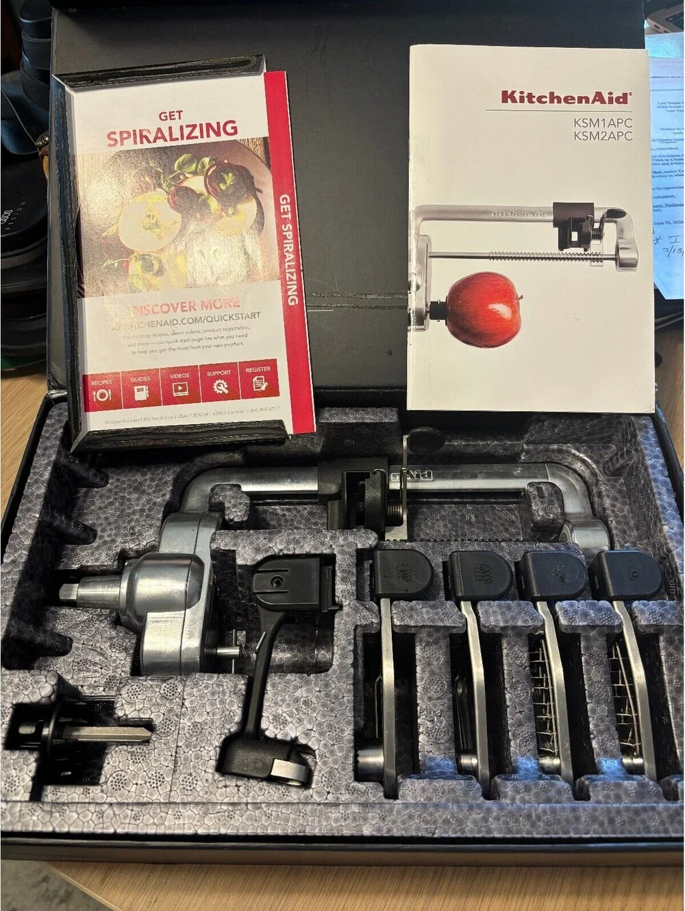 KitchenAid Spiralizer Attachment with Peel, Core & Slice – 5 Blades – KSM1APC